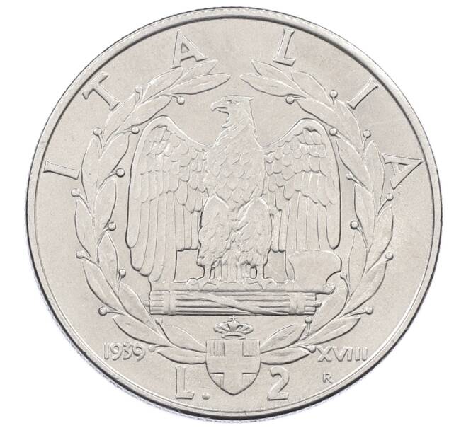 Монета 2 лиры 1939 года Италия (Артикул: M2-83929) — Фото №1