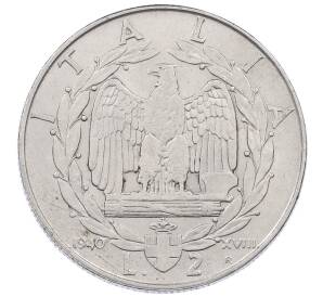 2 лиры 1940 года Италия — Фото №1