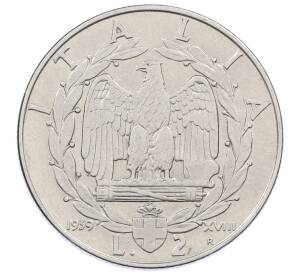 2 лиры 1939 года Италия