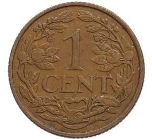 1 цент 1959 года Нидерландские Антильские острова — Фото №2