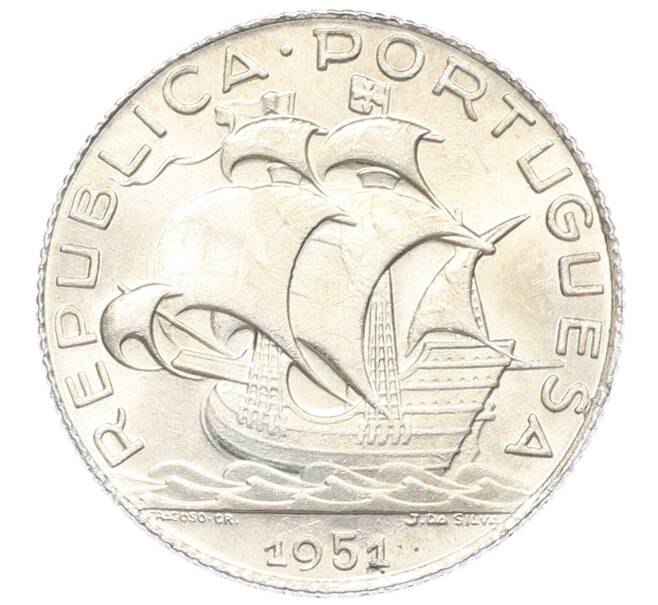 Монета 2.50 эскудо 1951 года Португалия (Артикул: M2-83979) — Фото №1