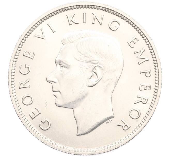 Монета 1/2 кроны 1940 года Новая Зеландия «100 лет Новой Зеландии» (Артикул: K12-57625) — Фото №2