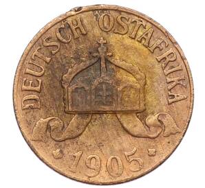 1/2 геллера 1905 года J Германская Восточная Африка — Фото №2