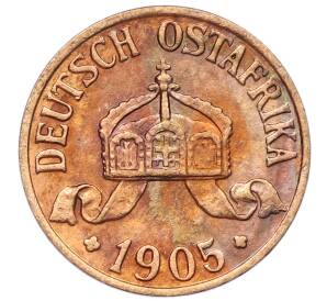 1/2 геллера 1905 года A Германская Восточная Африка — Фото №2