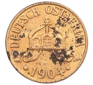 1/2 геллера 1904 года A Германская Восточная Африка — Фото №2