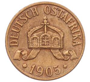 1/2 геллера 1905 года A Германская Восточная Африка — Фото №2