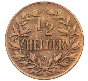 1/2 геллера 1905 года J Германская Восточная Африка — Фото №1