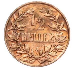 1/2 геллера 1906 года J Германская Восточная Африка — Фото №1