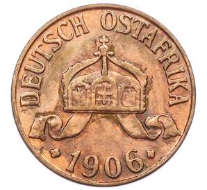 1/2 геллера 1906 года J Германская Восточная Африка — Фото №2