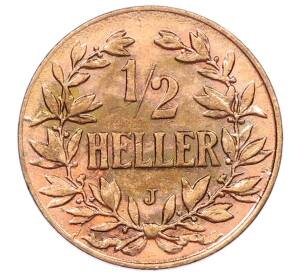 1/2 геллера 1905 года J Германская Восточная Африка — Фото №1