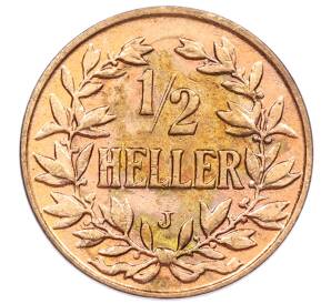 1/2 геллера 1906 года J Германская Восточная Африка — Фото №1