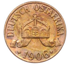 1/2 геллера 1906 года J Германская Восточная Африка — Фото №2