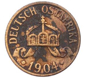 1/2 геллера 1904 года A Германская Восточная Африка — Фото №2