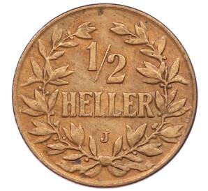 1/2 геллера 1906 года J Германская Восточная Африка — Фото №1
