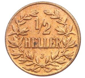 1/2 геллера 1906 года J Германская Восточная Африка — Фото №1