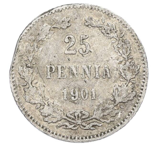 Монета 25 пенни 1901 года Русская Финляндия (Артикул: M1-62491) — Фото №1