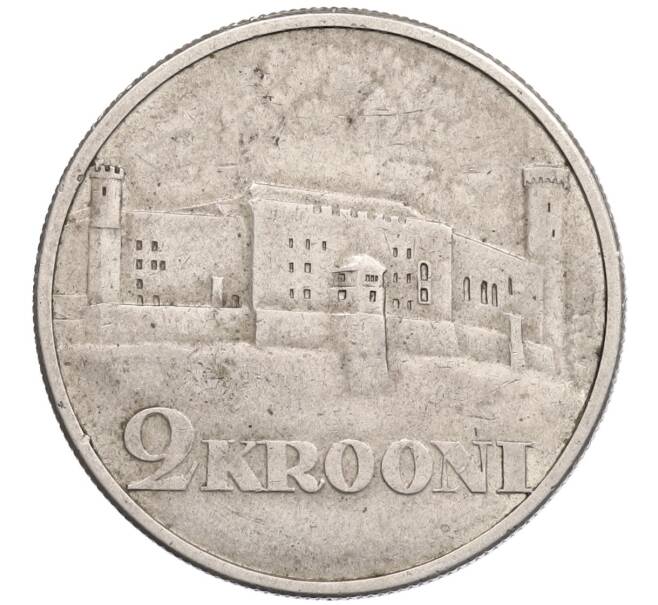 Монета 2 кроны 1930 года Эстония «Замок Тоомпеа в Таллине» (Артикул: K27-86785) — Фото №1