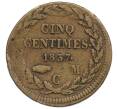 Монета 5 сантимов 1837 года Монако (Артикул: K27-86787) — Фото №1