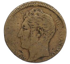 5 сантимов 1837 года Монако — Фото №2