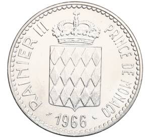 10 франков 1966 года Монако «110 лет вступлению на престол Чарльза III» — Фото №2