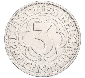 3 рейхсмарки 1927 года A Германия «1000 лет Нордхаузену» — Фото №2