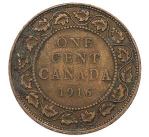 1 цент 1916 года Канада — Фото №1