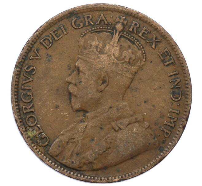 Монета 1 цент 1917 года Канада (Артикул: M2-84228) — Фото №2