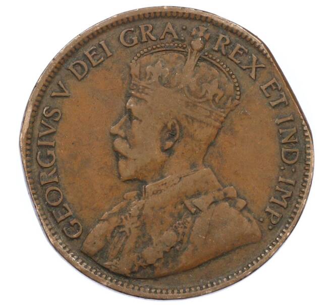 Монета 1 цент 1918 года Канада (Артикул: M2-84246) — Фото №2