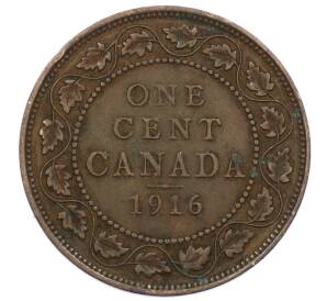 1 цент 1916 года Канада — Фото №1