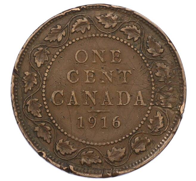 Монета 1 цент 1916 года Канада (Артикул: M2-84264) — Фото №1