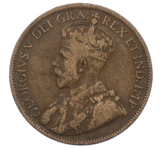 Монета 1 цент 1917 года Канада (Артикул: M2-84268) — Фото №2