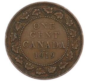 1 цент 1919 года Канада — Фото №1