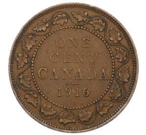 1 цент 1916 года Канада — Фото №1