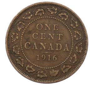 1 цент 1916 года Канада — Фото №1
