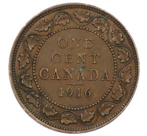 1 цент 1916 года Канада — Фото №1