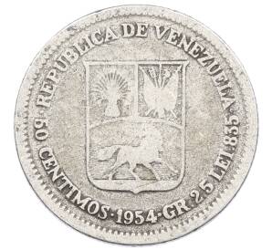 50 сентимо 1954 года Венесуэла — Фото №1