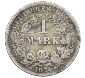 1 марка 1874 года F Германия — Фото №1