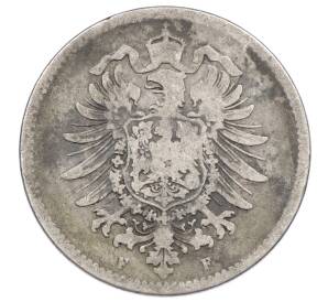 1 марка 1874 года F Германия — Фото №2