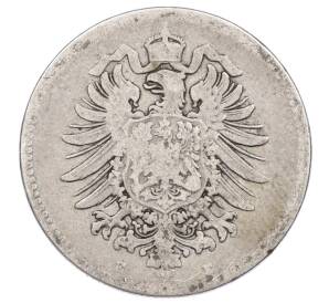 1 марка 1874 года E Германия — Фото №2