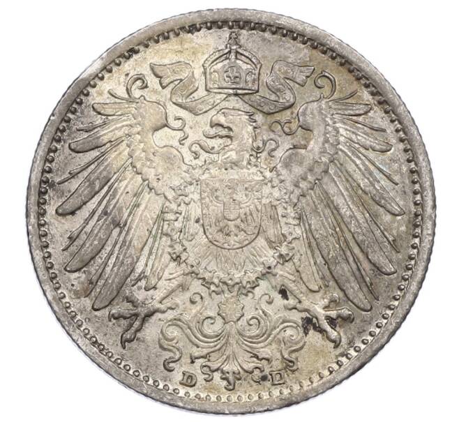 Монета 1 марка 1915 года D Германия (Артикул: M2-84395) — Фото №2