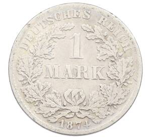 1 марка 1874 года F Германия — Фото №1