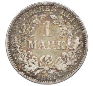 1 марка 1881 года A Германия — Фото №1