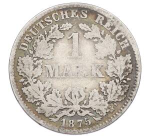 1 марка 1875 года D Германия — Фото №1