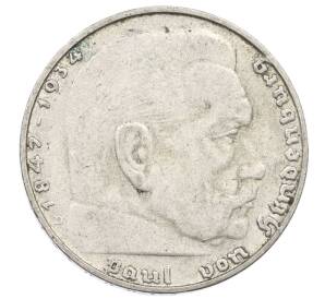 2 рейхсмарки 1937 года D Германия — Фото №2