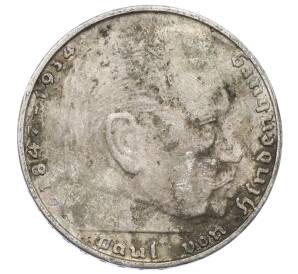 2 рейхсмарки 1939 года D Германия — Фото №2