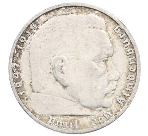 2 рейхсмарки 1937 года F Германия — Фото №2