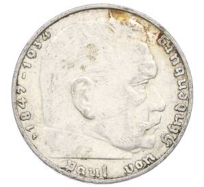 2 рейхсмарки 1937 года F Германия — Фото №2