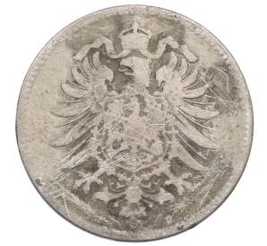 1 марка 1881 года D Германия — Фото №2