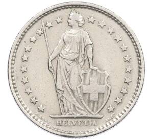 2 франка 1970 года Швейцария — Фото №2