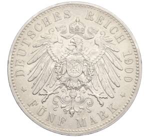 5 марок 1900 года Германия (Саксония) — Фото №2